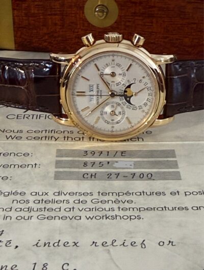Patek Philippe Ref. 3971 2nd series Yellow Gold perpetual calendar chronograph - Image 10