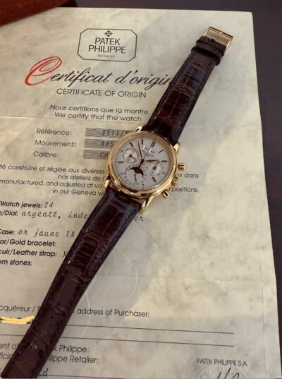 Patek Philippe Ref. 3971 2nd series Yellow Gold perpetual calendar chronograph - Image 12