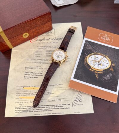 Patek Philippe Ref. 3971 2nd series Yellow Gold perpetual calendar chronograph - Image 13