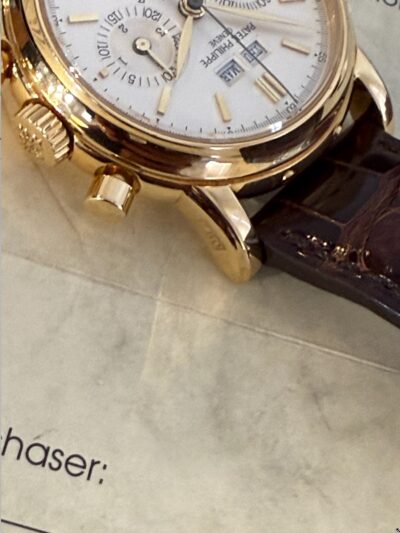 Patek Philippe Ref. 3971 2nd series Yellow Gold perpetual calendar chronograph - Image 7