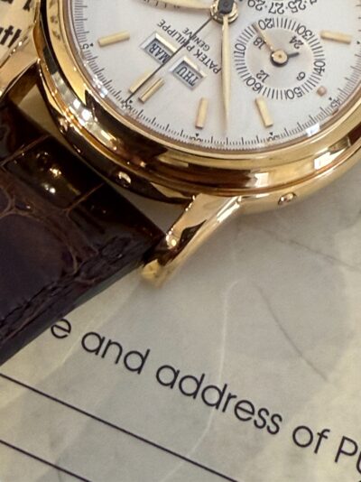 Patek Philippe Ref. 3971 2nd series Yellow Gold perpetual calendar chronograph - Image 8